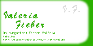 valeria fieber business card